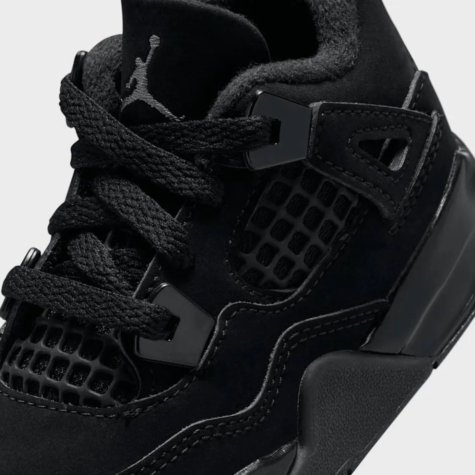 Air Jordan 4 Retro "Black Cat" Kleinkinder