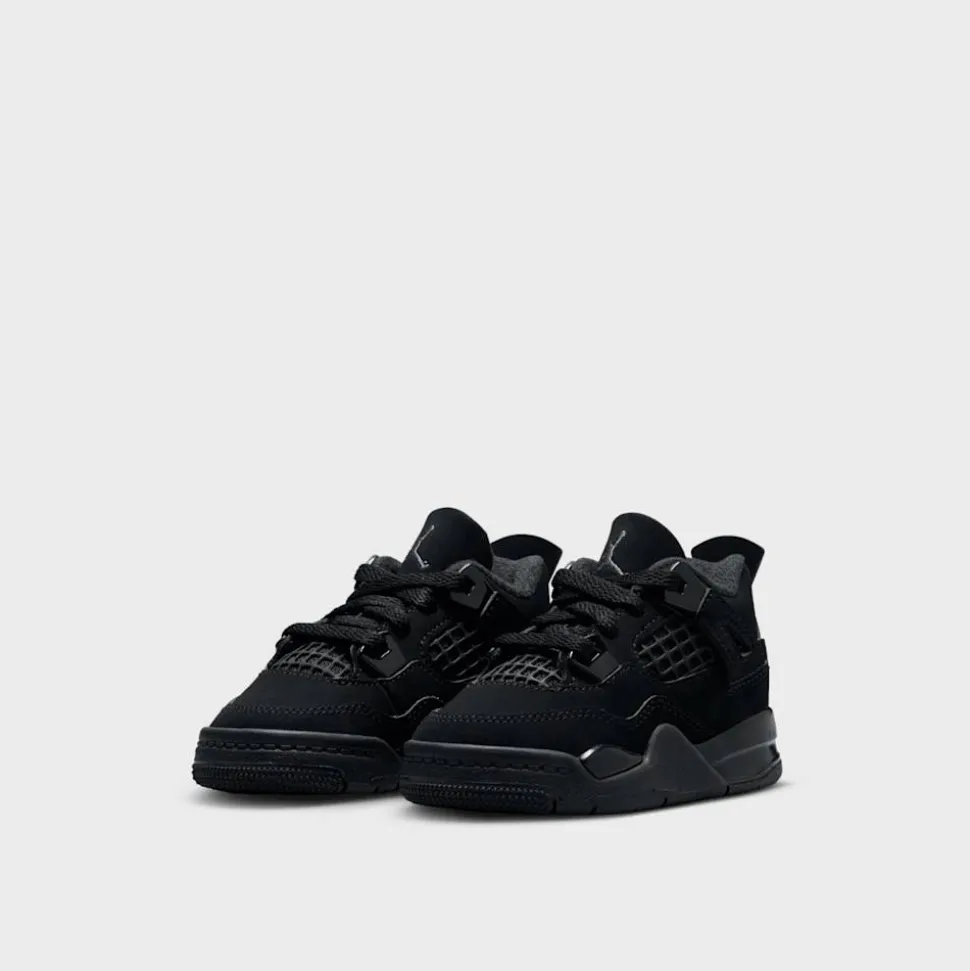 Air Jordan 4 Retro "Black Cat" Kleinkinder
