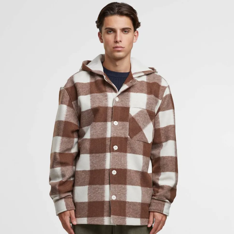 Big Check Jacket With Hood