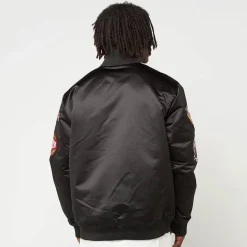 Black Out Satin Jacket Los Angeles Lakers