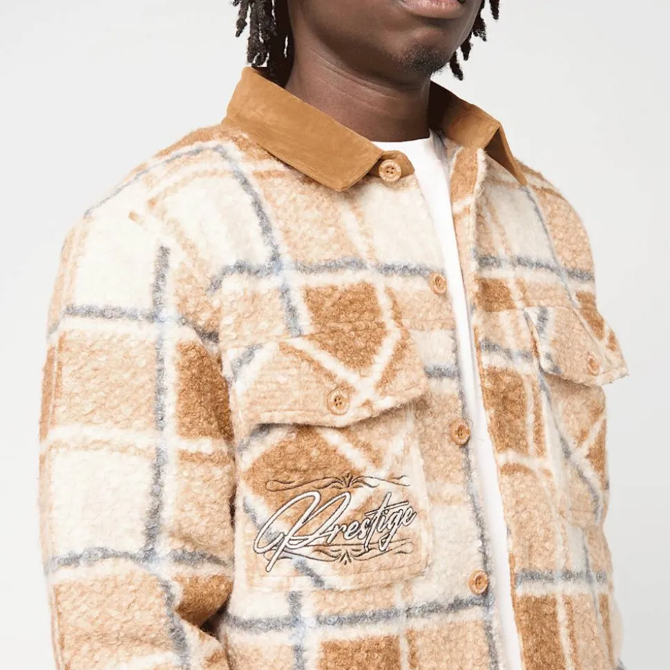 Boucle Plaid Woven Shirt