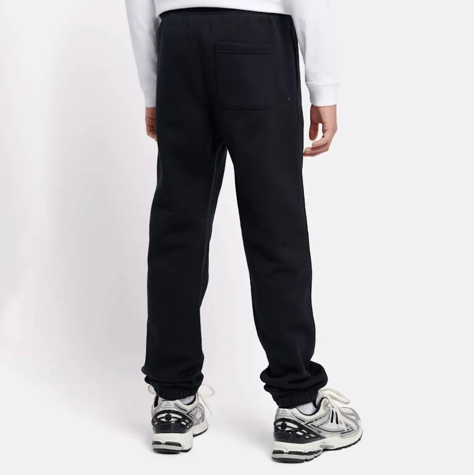 Boys Brush Back Small Logo Joggers