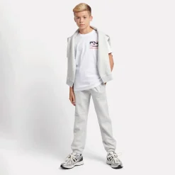 Boys Brush Back Small Logo Joggers