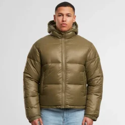 Boys Shiny Puffer Jacket With Hood