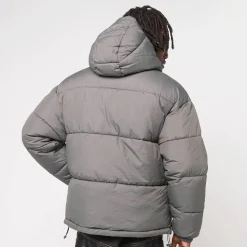 Boys Shiny Puffer Jacket With Hood