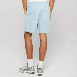 Casual Pinstriped Resort Denim Shorts