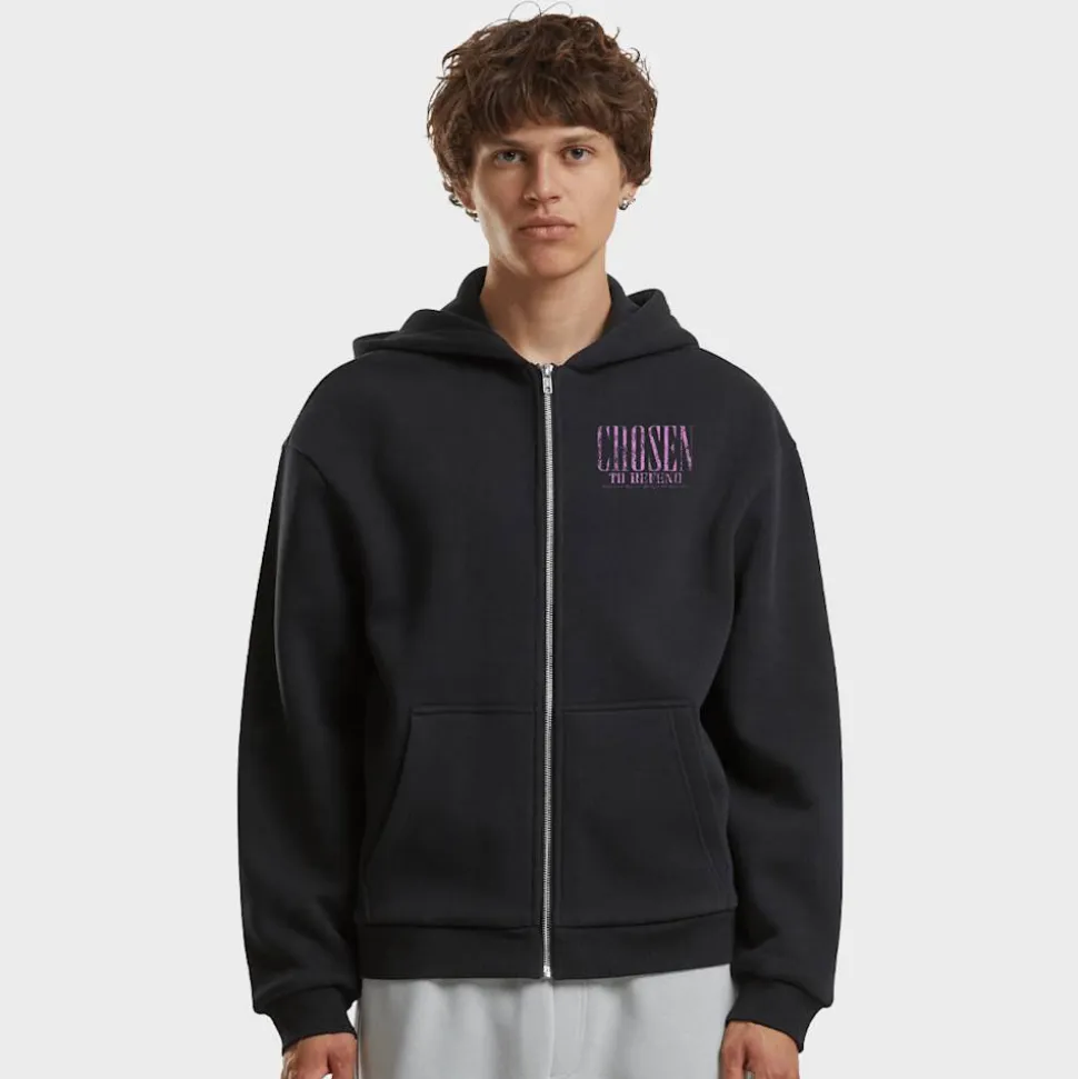 Chosen To Defent Fluffy Zip Hoody