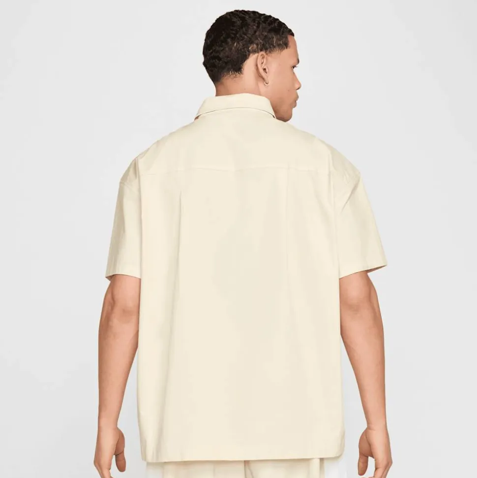 Club Short Sleeve Buttoned Oversized Shirt