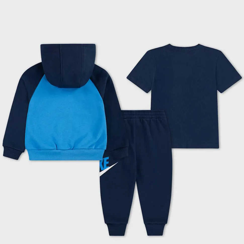 Color Blocked High-Brand-Read Jogger Set
