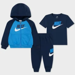 Color Blocked High-Brand-Read Jogger Set
