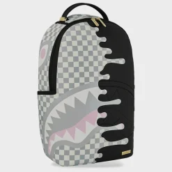 Cream Check Side Drip Backpack