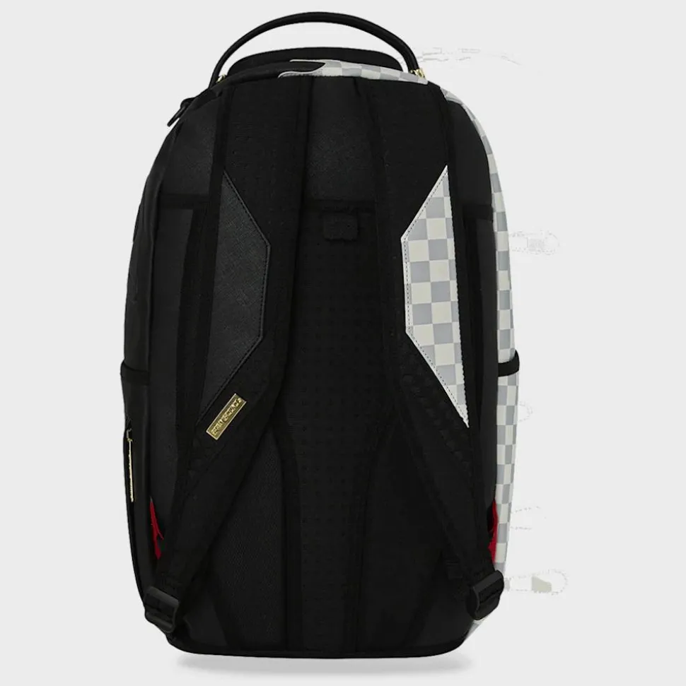 Cream Check Side Drip Backpack