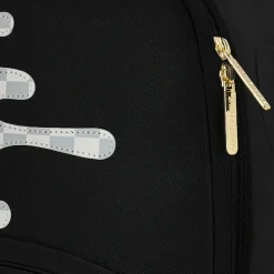Cream Check Side Drip Backpack