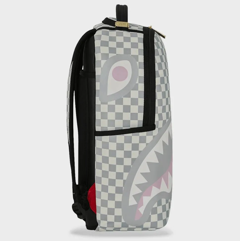 Cream Check Side Drip Backpack