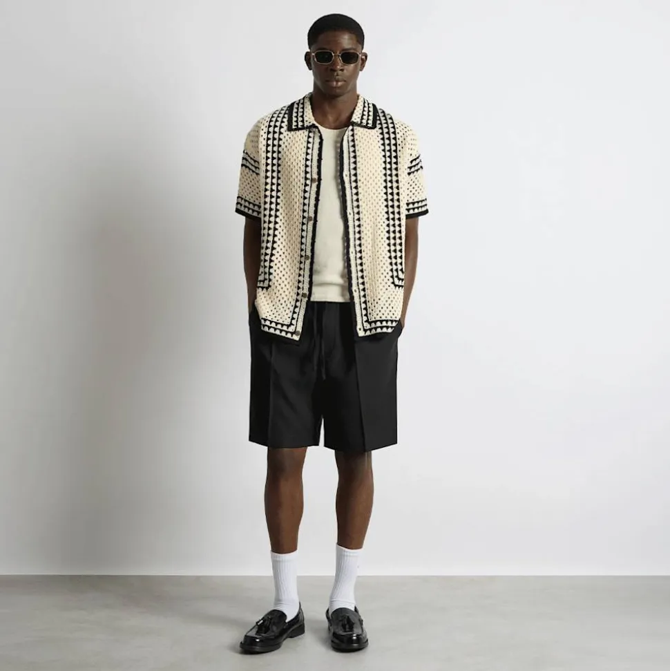 Crochet Bicolor Shirt