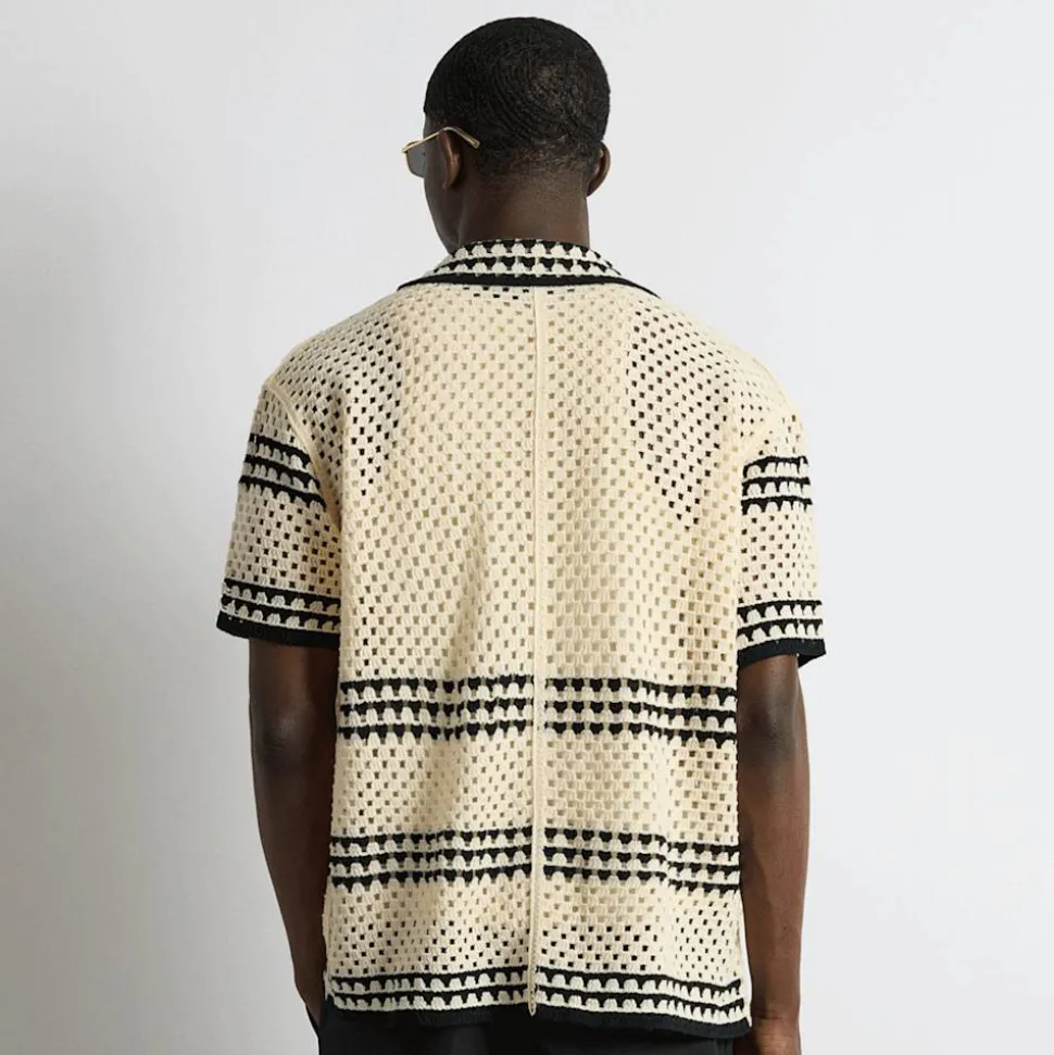 Crochet Bicolor Shirt
