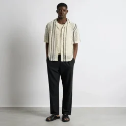 Crochet Striped Shirt