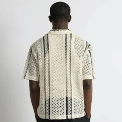 Crochet Striped Shirt