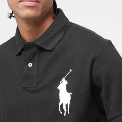 Custom Slim Fit Big Pony Mesh Polo Shirt