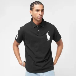 Custom Slim Fit Big Pony Mesh Polo Shirt