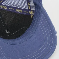 Distressed Trucker Cap Oval Logo Patch2