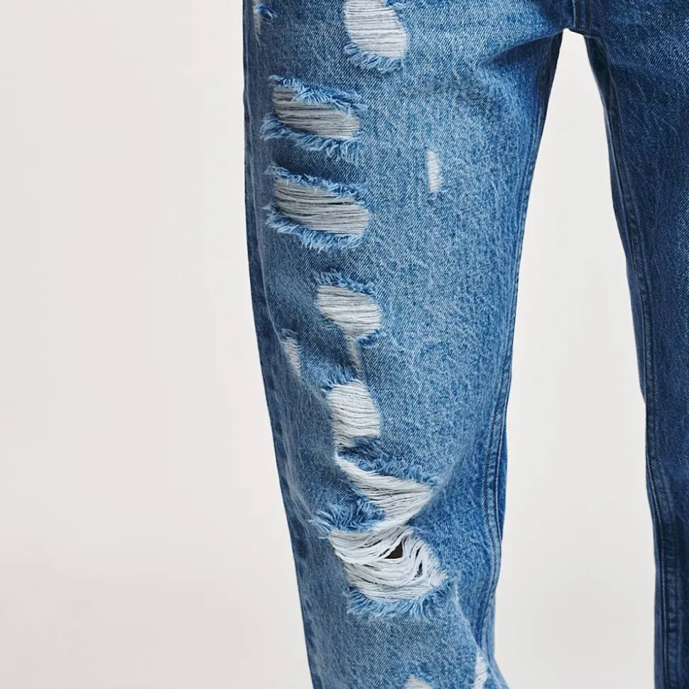 Firio Destroyed Straight Jeans