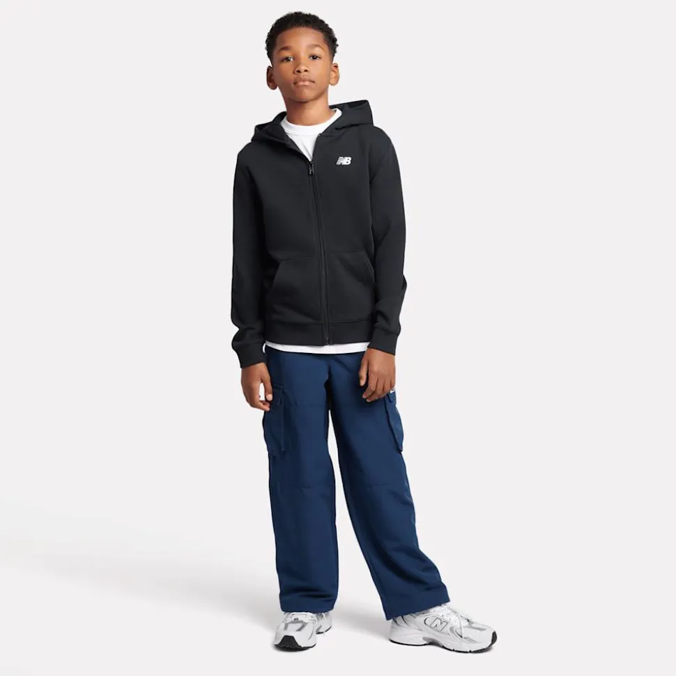 French Terry Small Logo Full Zip Hoodie