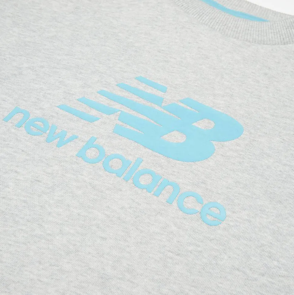 French Terry Stacked Logo Crew & Jog Set