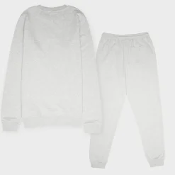 French Terry Stacked Logo Crew & Jog Set