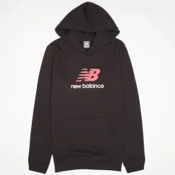 French Terry Stacked Logo Hoodie