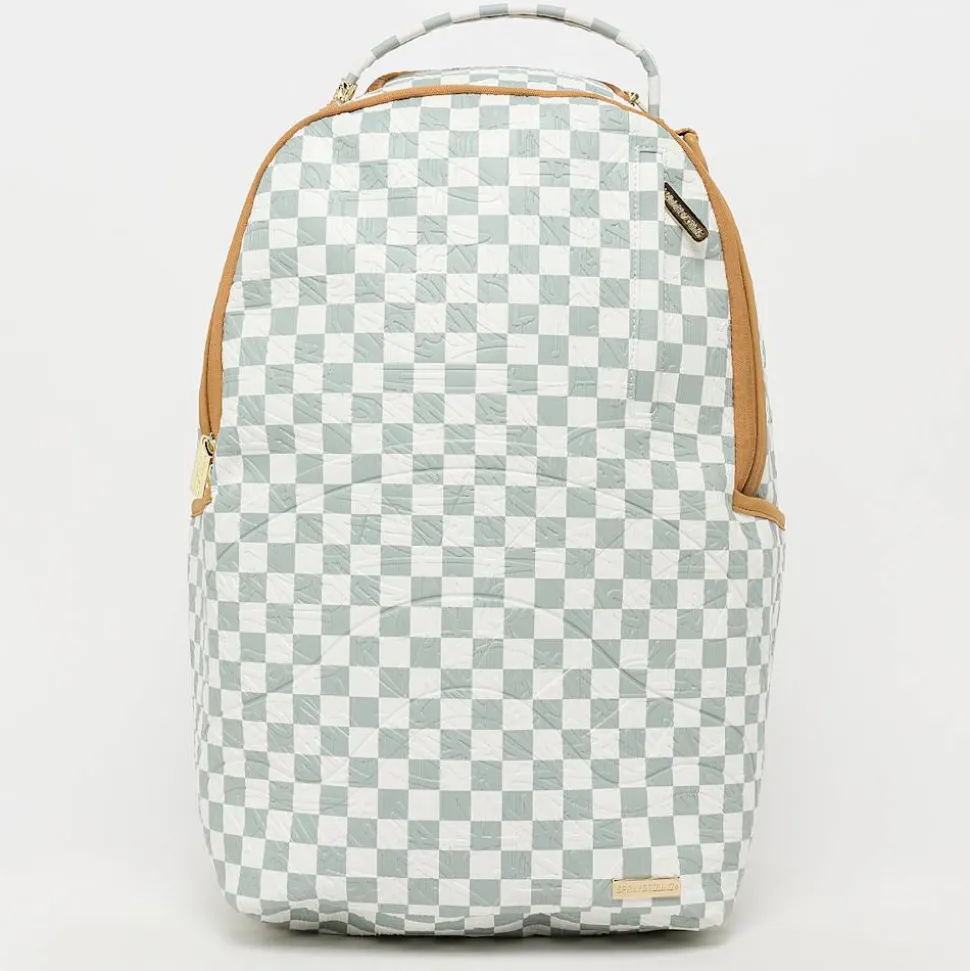 Graff Embossed Cream Check Backpack