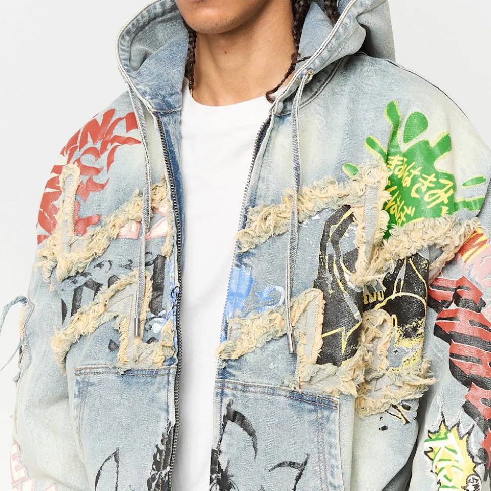 Graffiti Denim Jacket