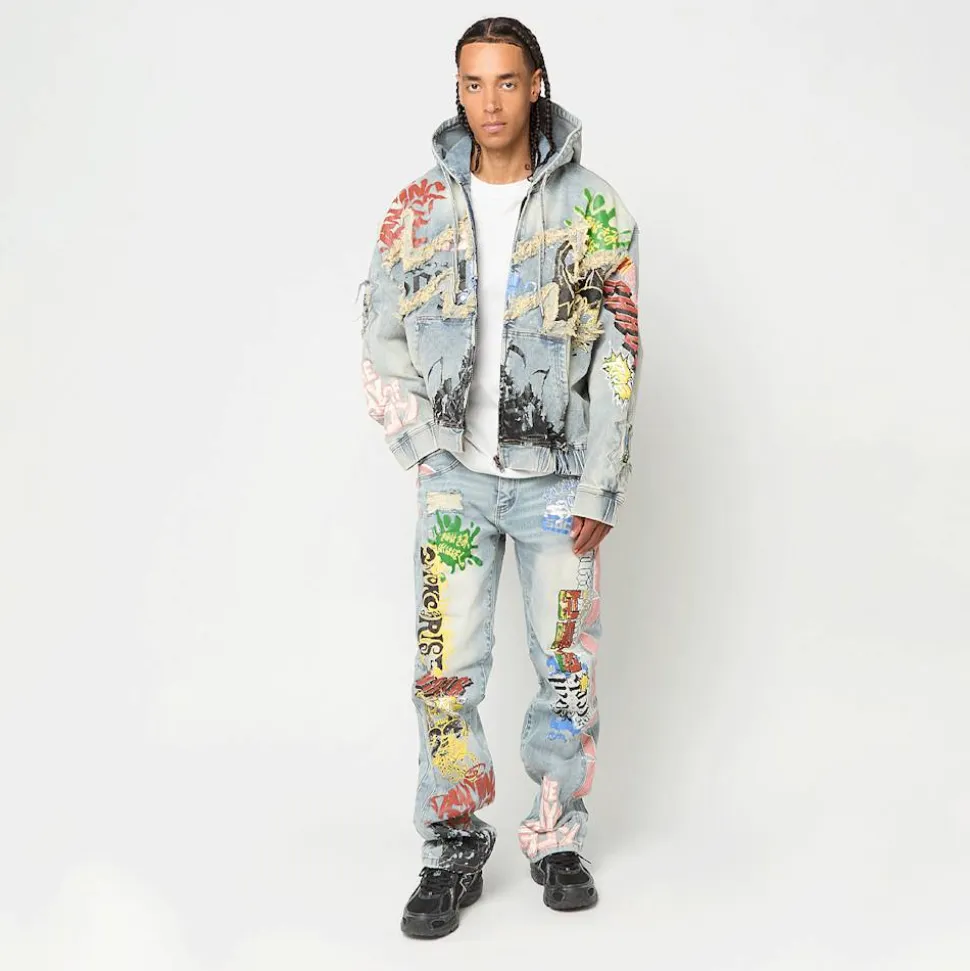 Graffiti Denim Jacket