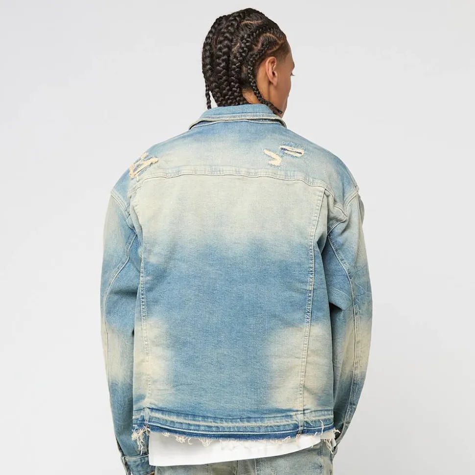 Heavy Whisker Effect Jacket