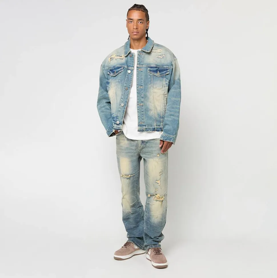 Heavy Whisker Effect Jacket