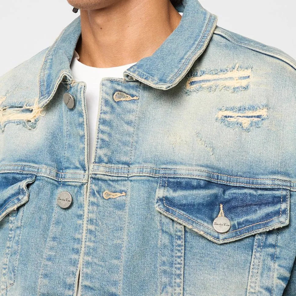 Heavy Whisker Effect Jacket