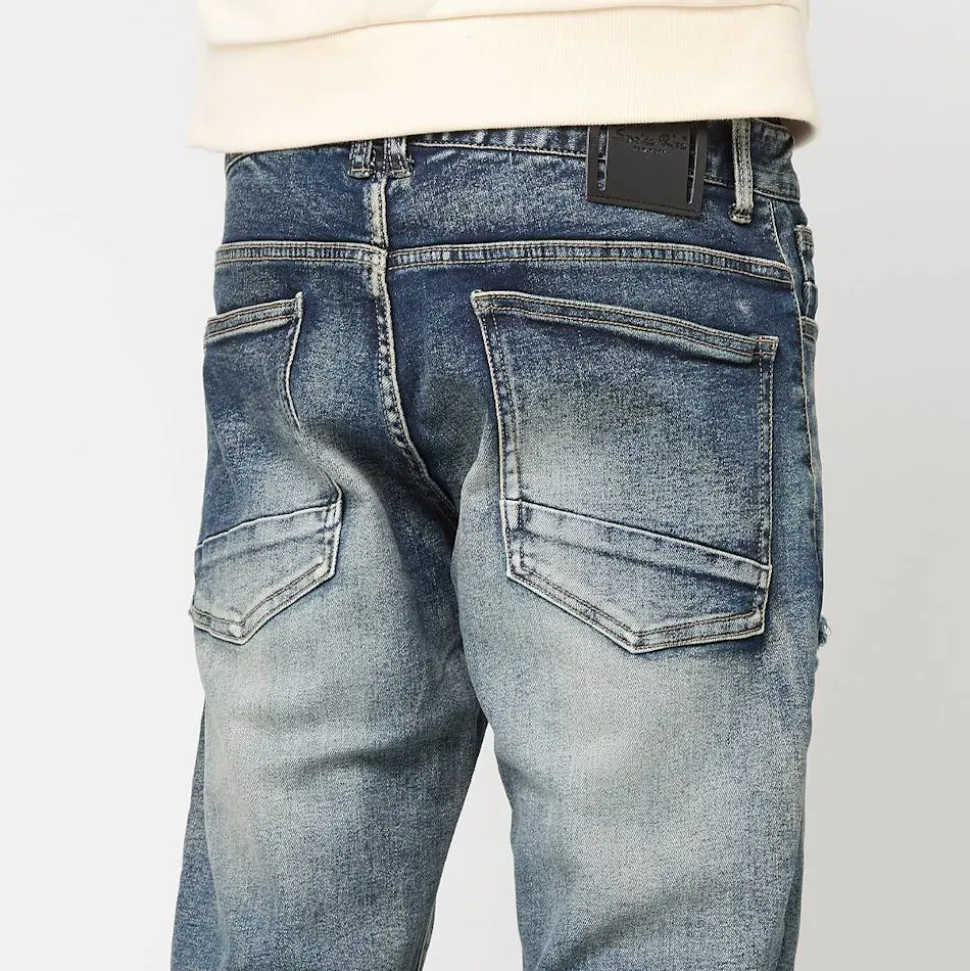 Heavy Whisker Effect Jeans
