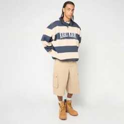 Heritage Stripe Oversized Rugby Shirt