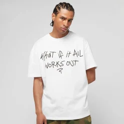 It All Works Out Wording Oversize Tee