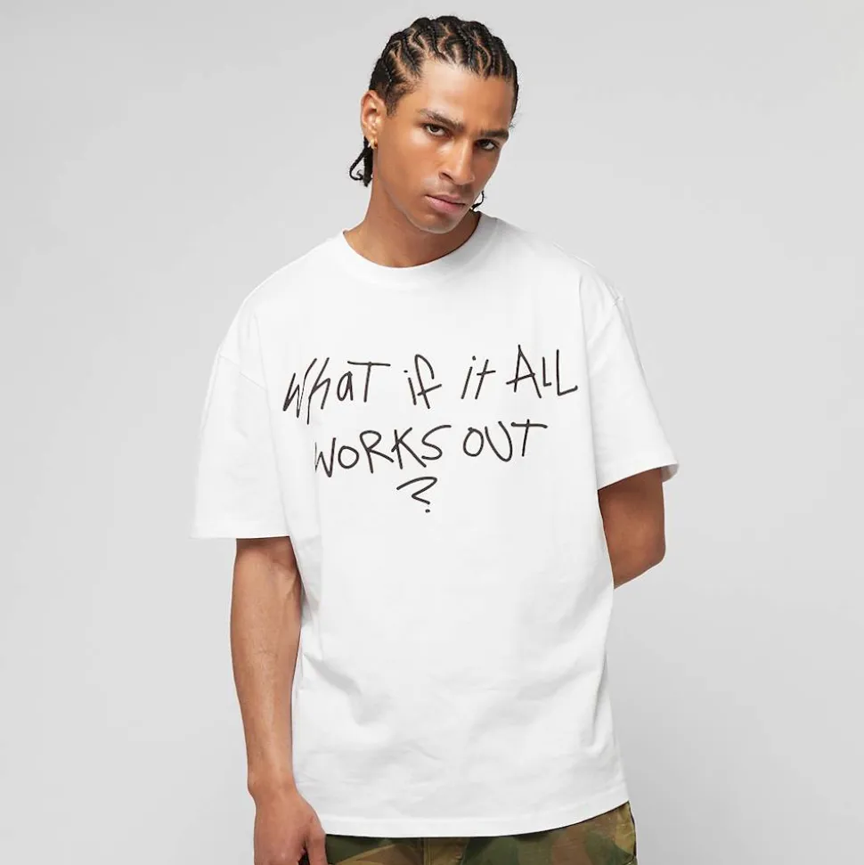 It All Works Out Wording Oversize Tee