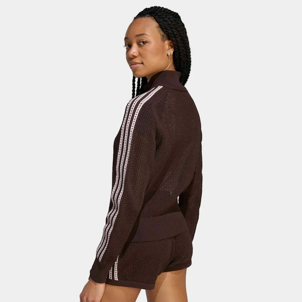 Knitted Crochet Firebird Track Top