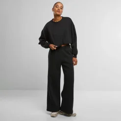 Ladies Fluffy Wideleg Trackpants