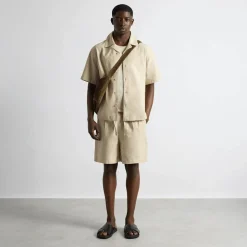Linen Blend Short Sleeve Shirt