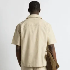 Linen Blend Short Sleeve Shirt