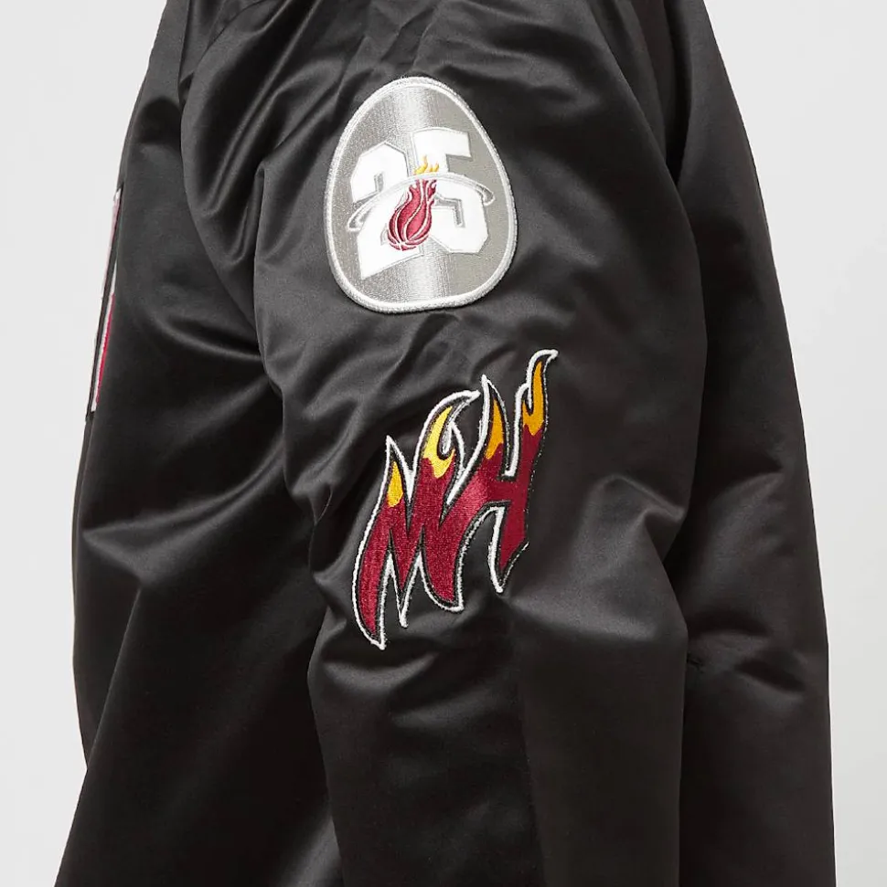 NBA Lightweight Satin Bomber Miami Heat