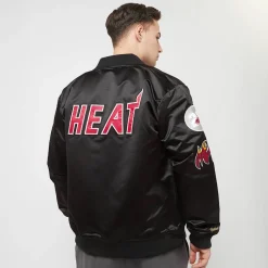 NBA Lightweight Satin Bomber Miami Heat