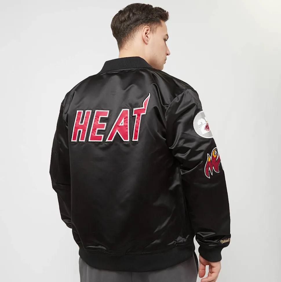 NBA Lightweight Satin Bomber Miami Heat