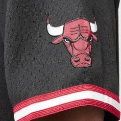 NBA On the Clock Mesh Button Front Vintage Logo Chicago Bulls