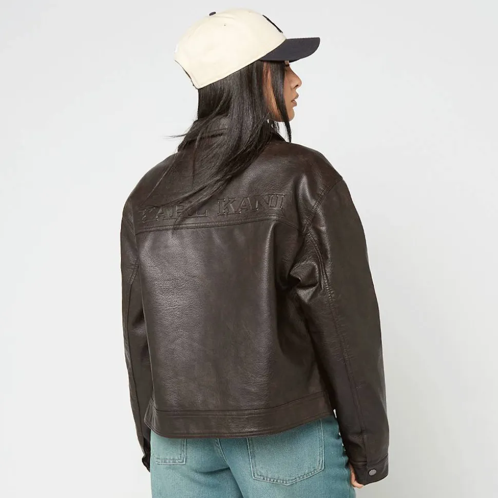 OG Retro Pu Leather Boxy Jacket