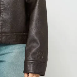 OG Retro Pu Leather Boxy Jacket